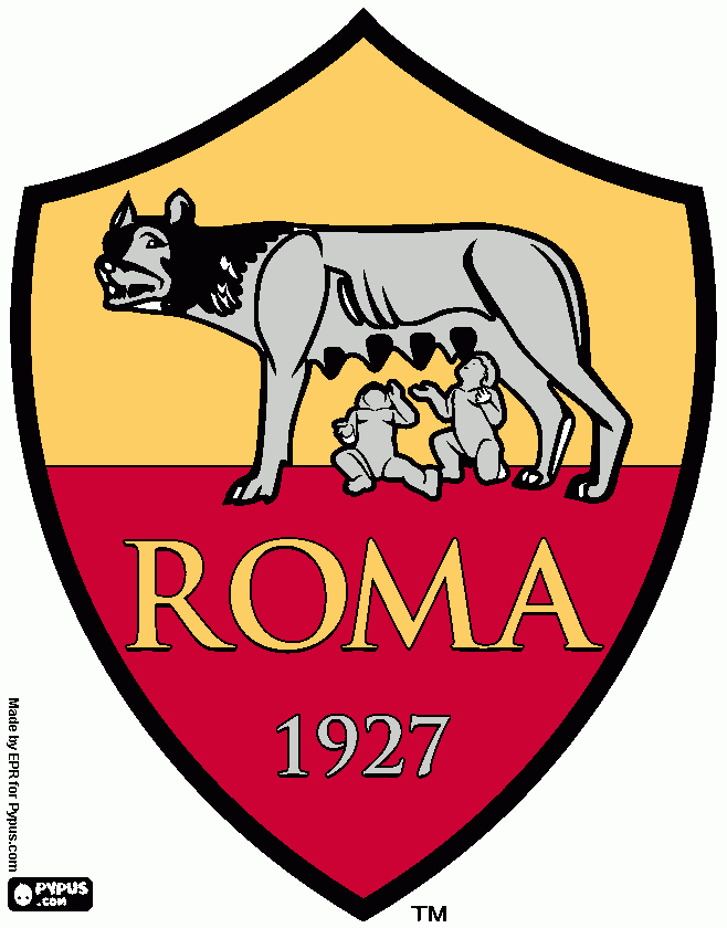 scudetto roma da colorare