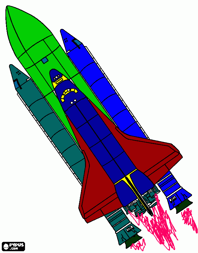 shuttle da colorare