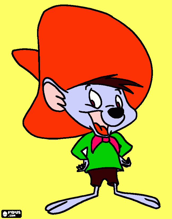 SPEEDY GONZALES da colorare