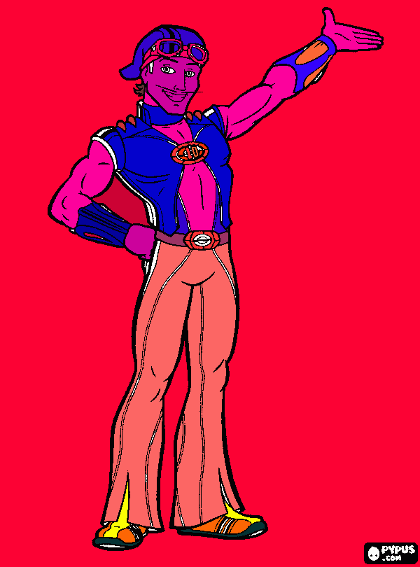 sportacus da colorare