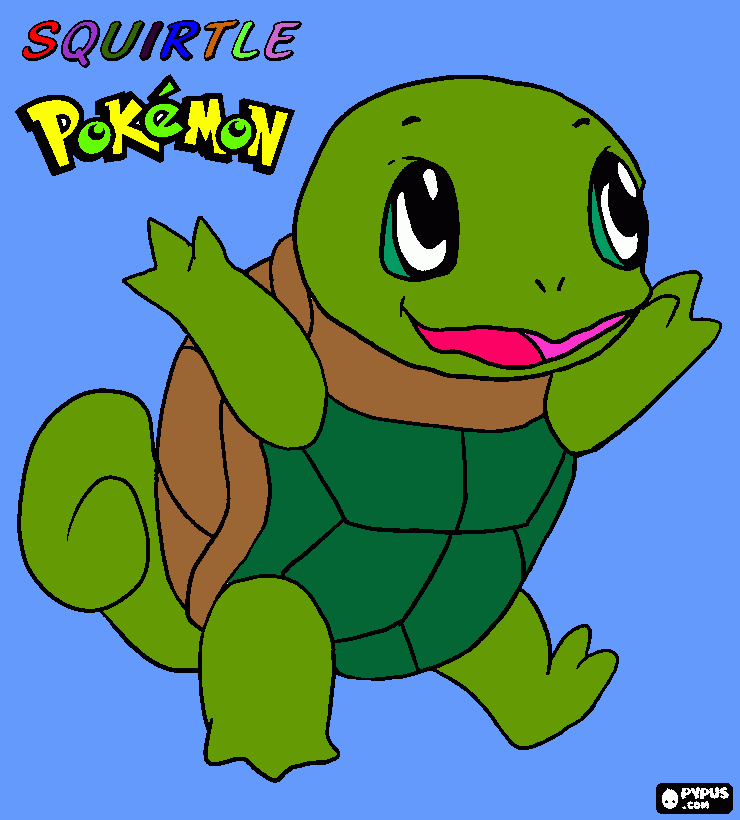 squirtle - pokemon da colorare