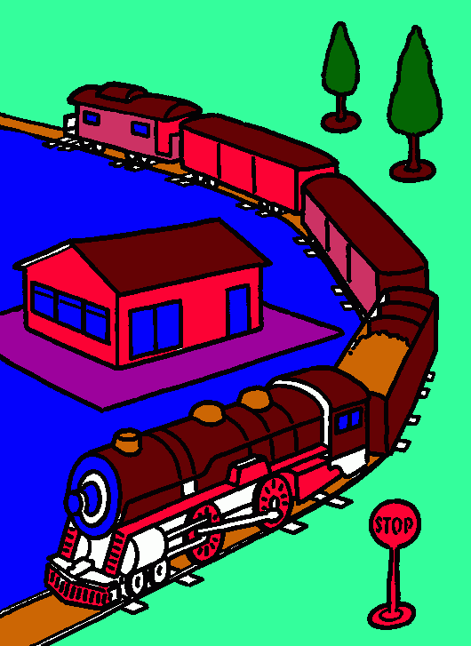 stazione da colorare