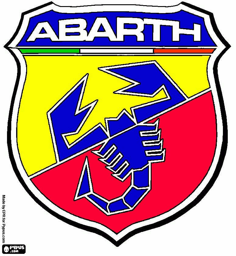 stemma abarth da colorare