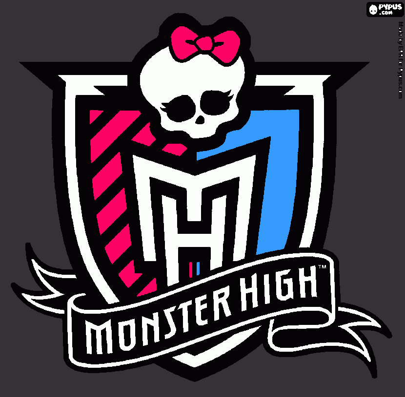 stemma monster high da colorare
