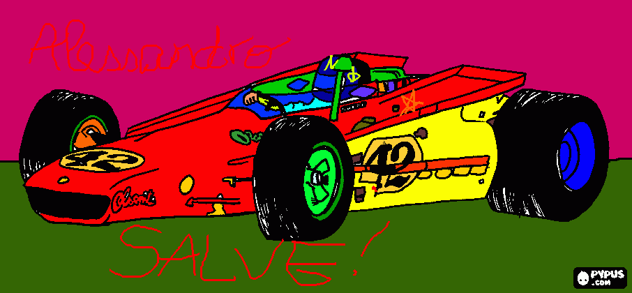 super car da colorare