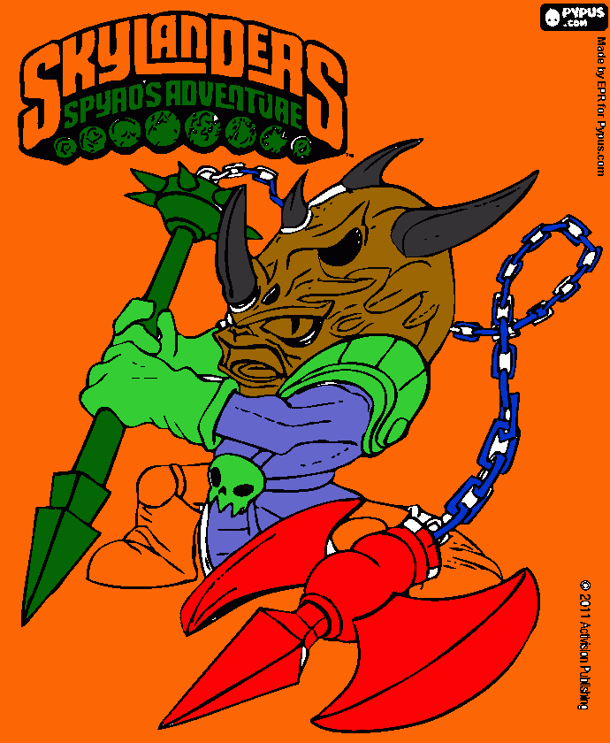 super corno scimitarra da colorare