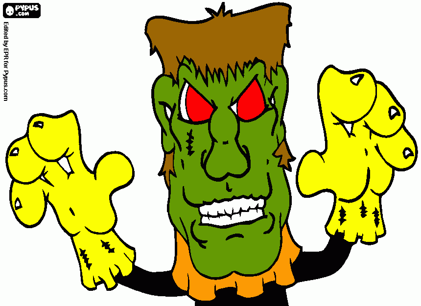 Super zombie da colorare