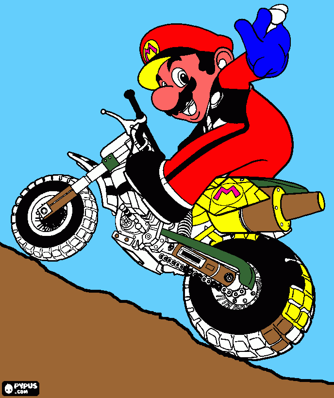 supermario da colorare