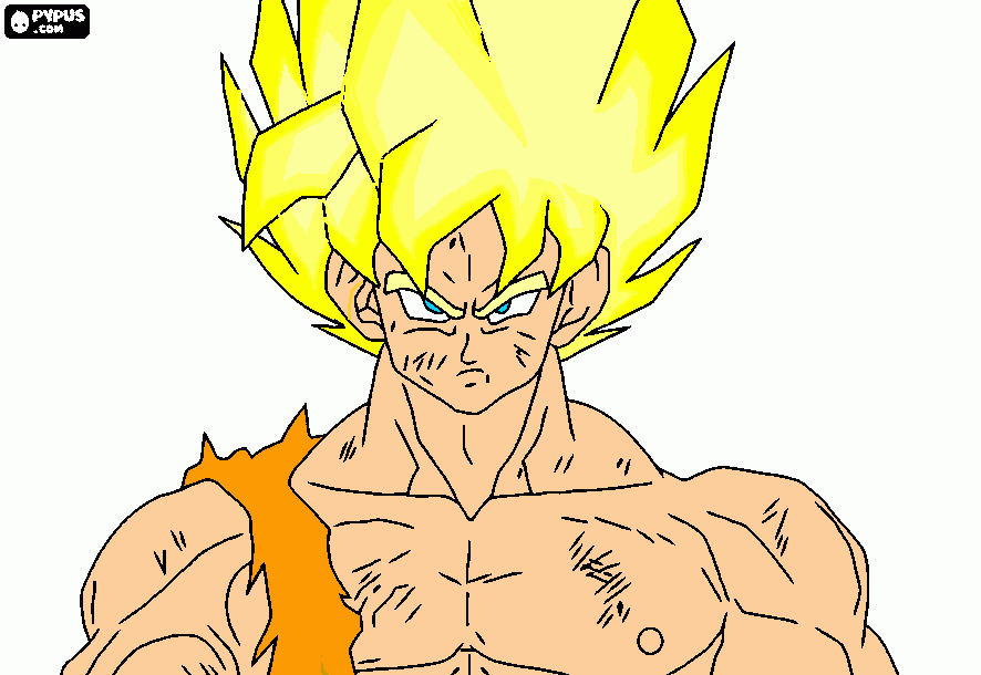 SuperSayan da colorare
