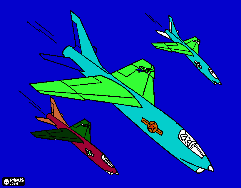 supersonic da colorare
