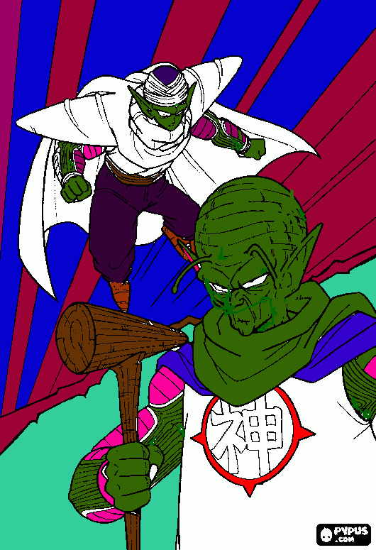supremo e junior da colorare