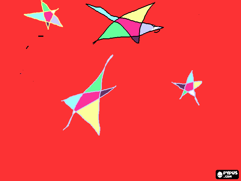 tante stelle da colorare