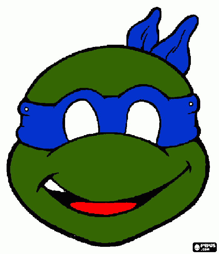 Tartaruga Leonardo da colorare