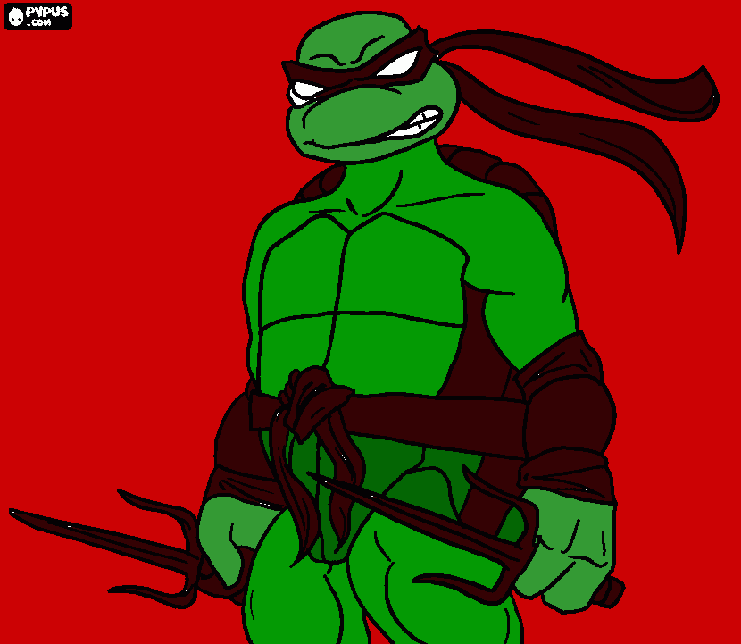 tartarughe ninjia da colorare