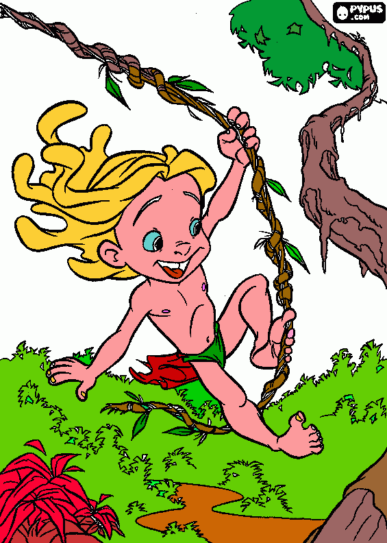 tarzan da colorare