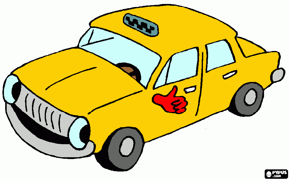 taxi da colorare