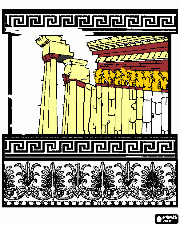 tempio da colorare