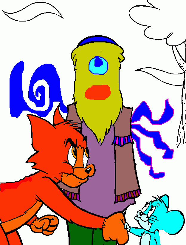 The Tom Devil and Jerry Angel vs Giga Monster da colorare