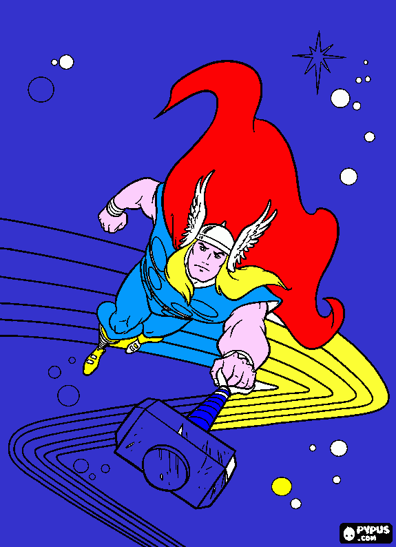 thor da colorare