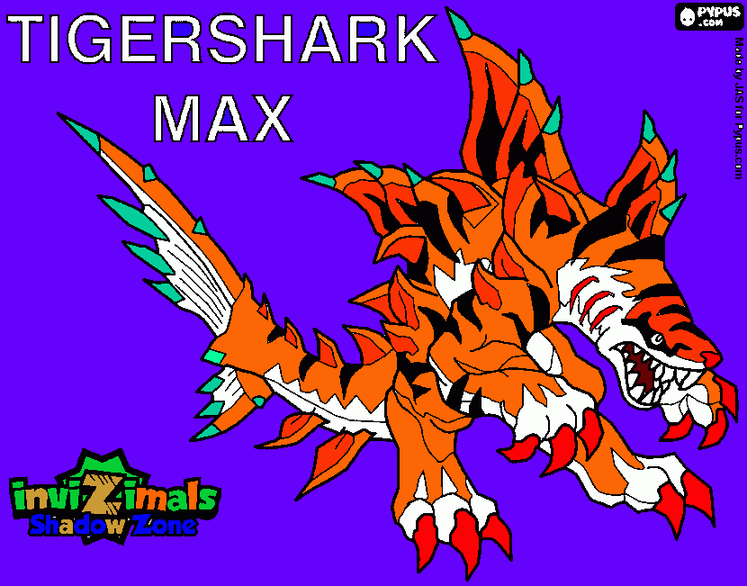 tigershark max da colorare