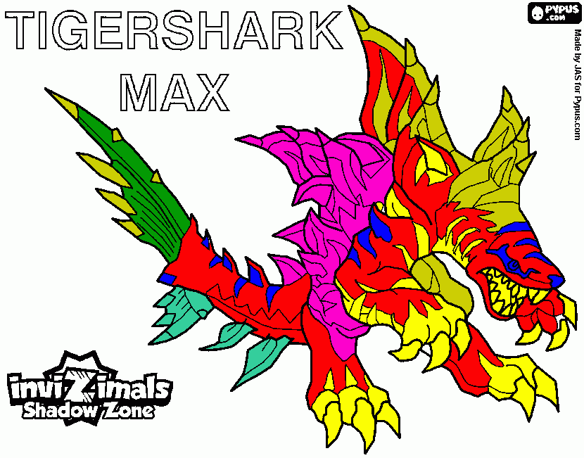 tigershark da colorare
