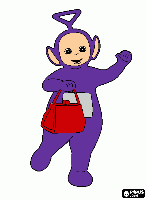tinky da colorare