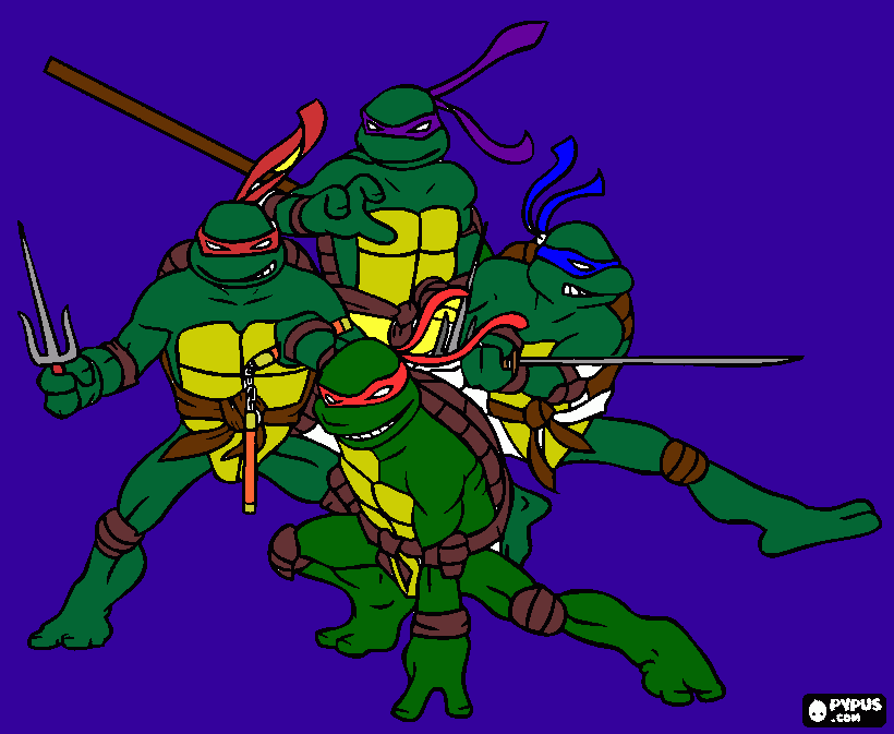 tmnt giovanni da colorare
