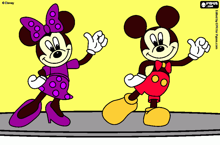 topolino da colorare