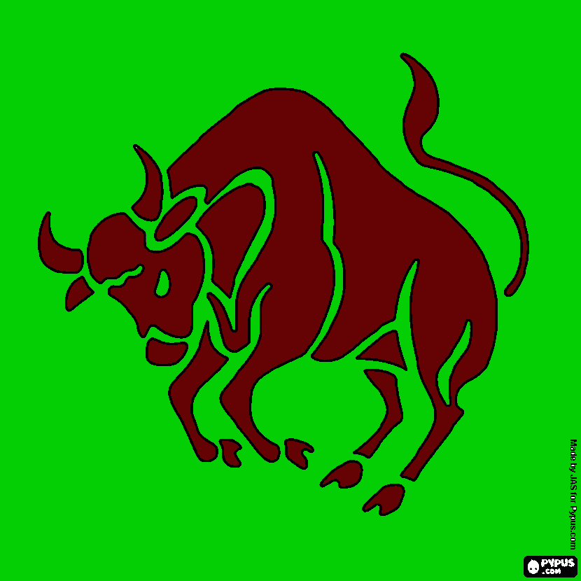 toro da colorare