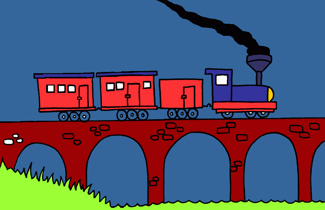 trenino chou-chou da colorare