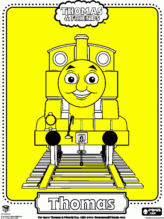 trenino thomas da colorare