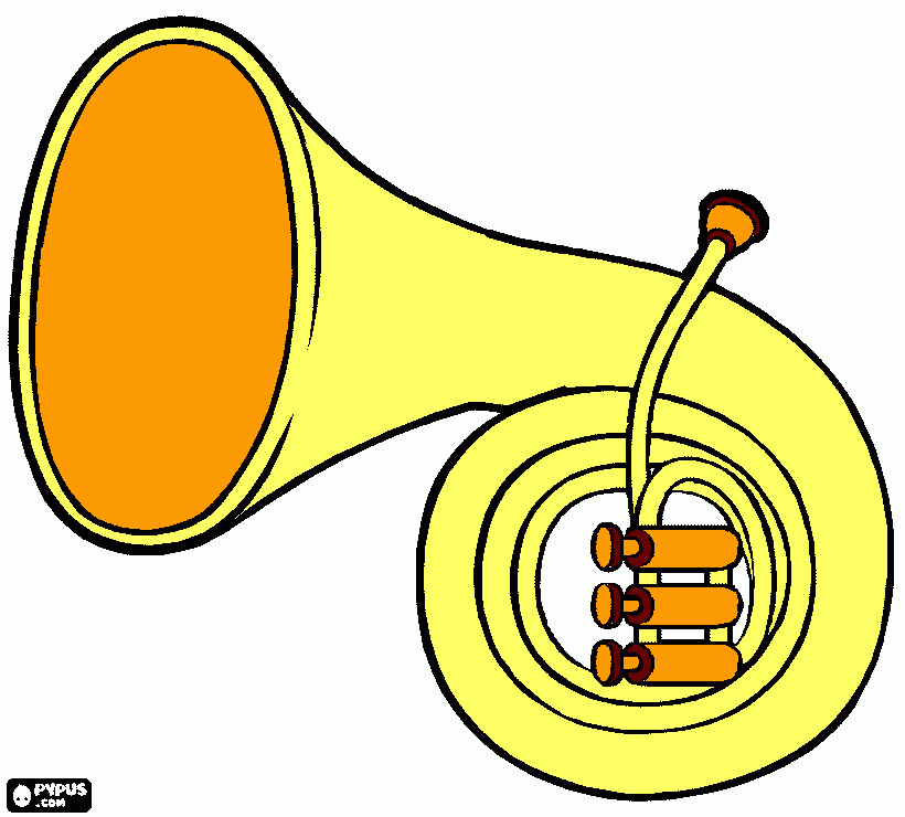 trombone da colorare