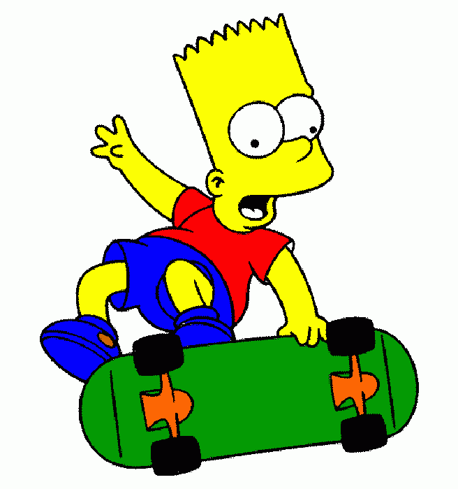 un bambino che cade dallo skatboard da colorare