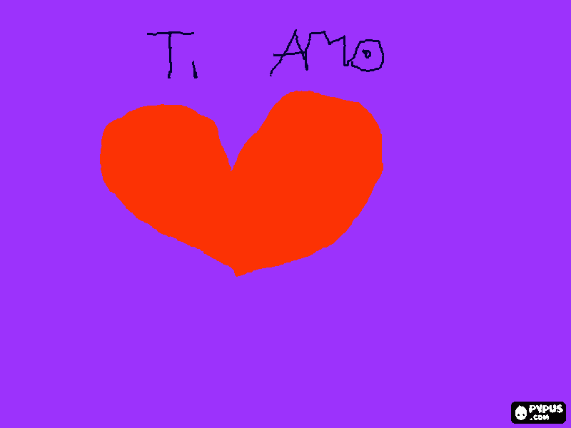 un cuore damore per una persona da colorare
