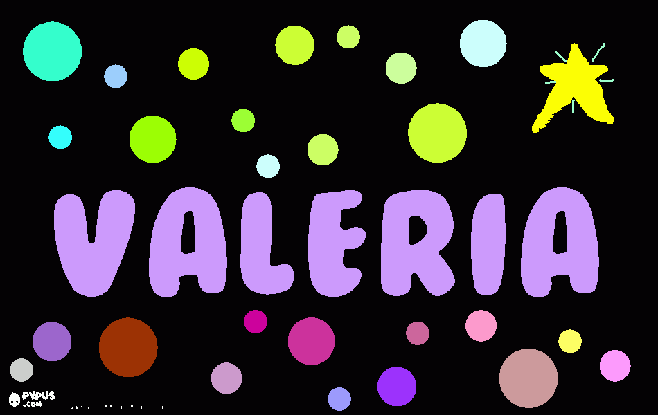 VALERIA da colorare
