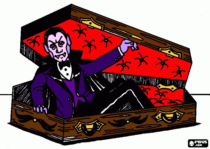 Vampiro da colorare