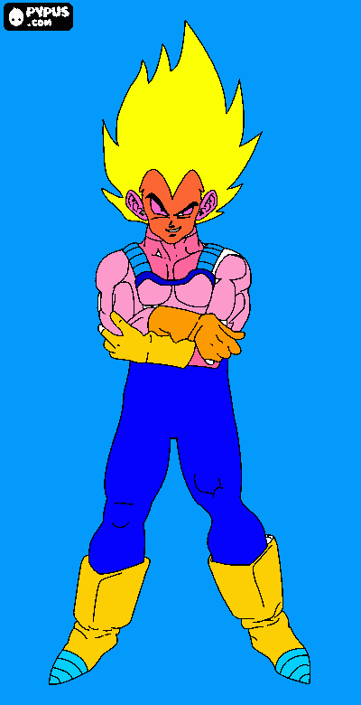 vegeta da colorare