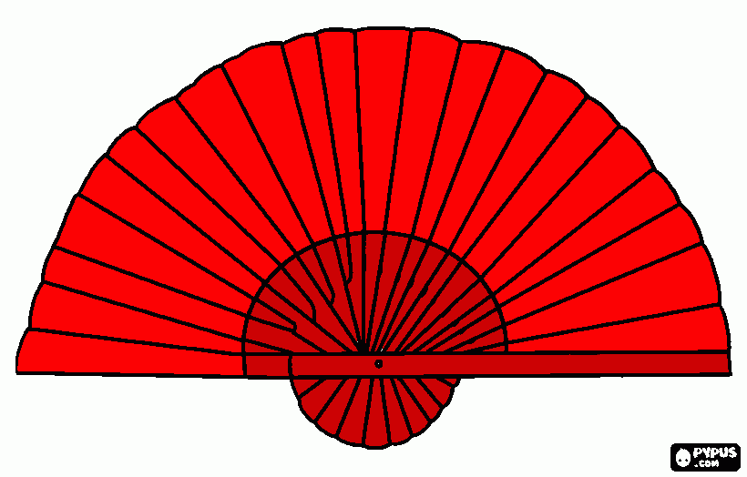 ventaglio  da colorare