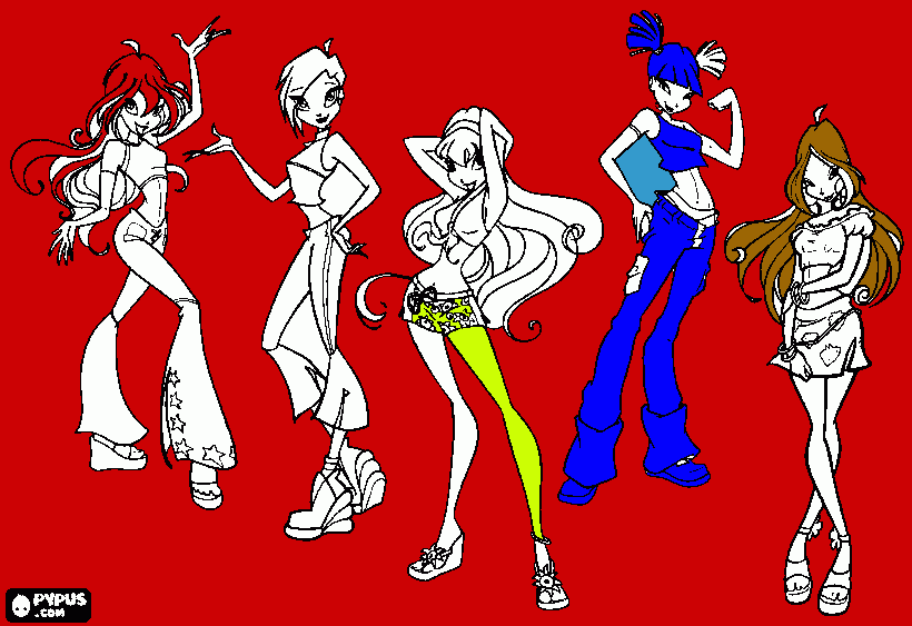 Winx Eb la gioia dei bambini appena nati da colorare