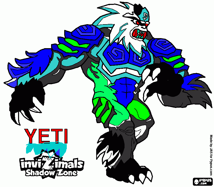 Yeti di Erik da colorare