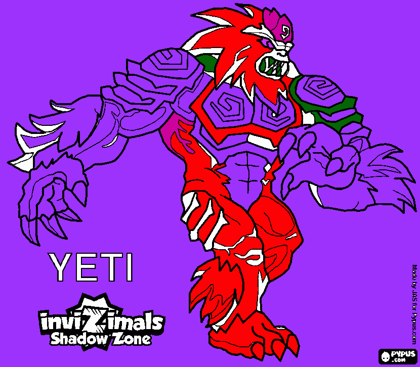 yeti da colorare