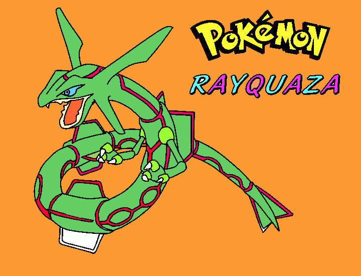 è rayquaza da colorare