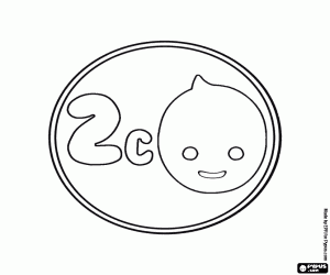 Colora 2 centesimi, una moneta di Pypus