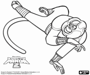 Colora Il acrobatico Maestro Scimmia