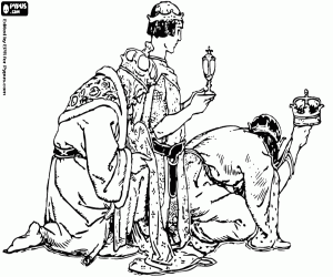 Colora Adorazione classica dei Re Magi
