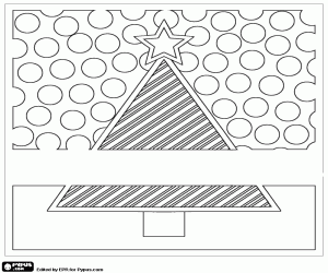 Colora Albero di Natale in un biglietto