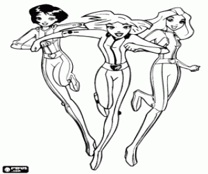 Colora Alex, Clover e Sam in azione