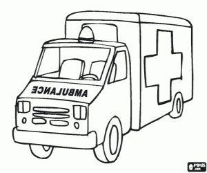 Colora Un'ambulanza in caso di emergenza
