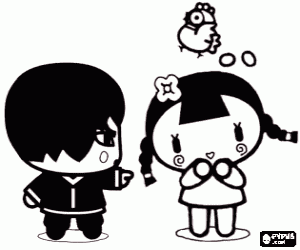 Colora Due amici di Pucca, Abyo e Ching