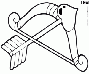 Colora Arco e freccia di Cupido